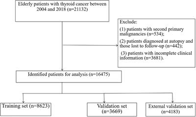 A visualized dynamic prediction model for survival of patients with geriatric thyroid cancer: A population-based study